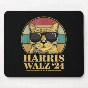 Waltz 2024 Election Cat Lady Kamala Harris Tim Wal Mouse Pad
