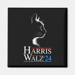 Waltz 2024 Election Funny Cat Kamala Harris Tim WA Magnet