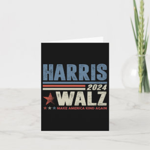 Waltz 2024 Election Kamala Harris Tim Waltz 2024 1 Card