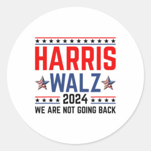 Waltz 2024 Election Kamala Harris Tim Waltz 2024 1 Classic Round Sticker