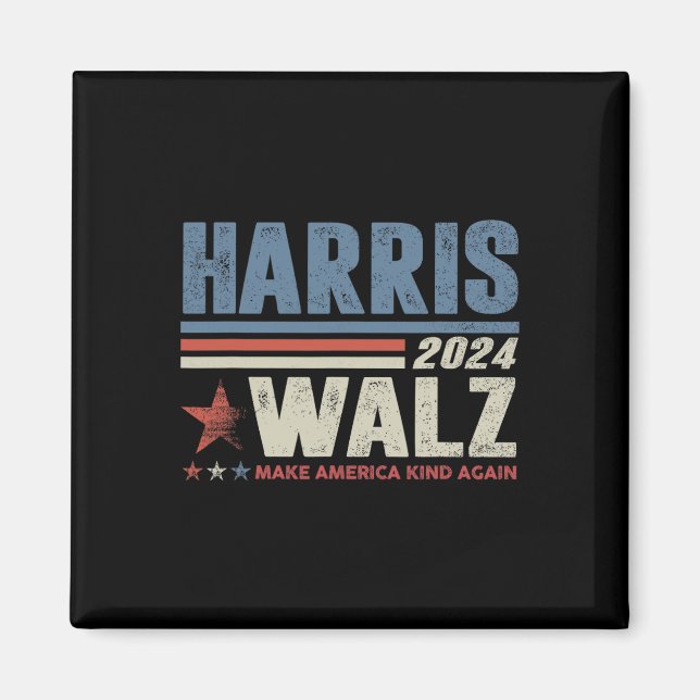 Waltz 2024 Election Kamala Harris Tim Waltz 2024 1 Magnet (Front)