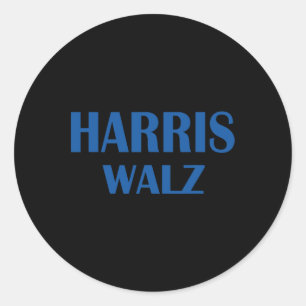 Waltz 2024 Election Kamala Harris Tim Waltz 2024 2 Classic Round Sticker