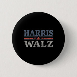 Waltz 2024 Election Kamala Harris Tim Waltz 2024 3 6 Cm Round Badge