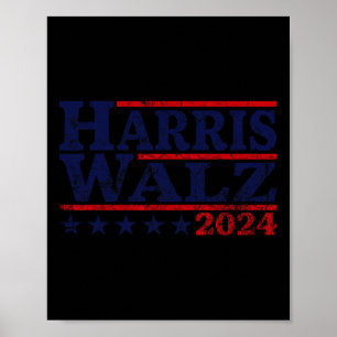 Waltz 2024 Election Kamala Harris Tim Waltz 2024 4 Poster