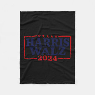 Waltz 2024 Election Kamala Harris Tim Waltz 2024 5 Fleece Blanket