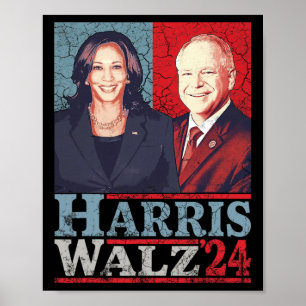 Waltz 2024 Election Kamala Harris Tim Waltz 2024 5 Poster