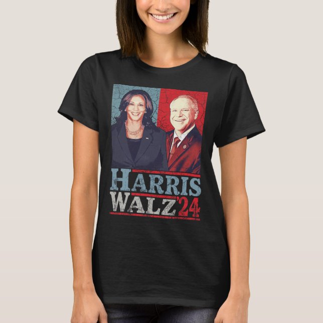 Waltz 2024 Election Kamala Harris Tim Waltz 2024 5 T-Shirt (Front)