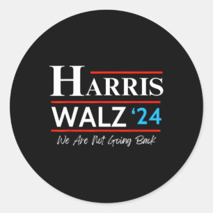 Waltz 2024 Election Kamala Harris Tim Waltz 2024 & Classic Round Sticker