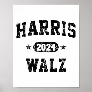 Waltz 2024 Election Vote For Kamala Harris Tim Wal Poster