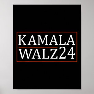 Waltz 2024 Harris 2024 Kamala Harris For President Poster