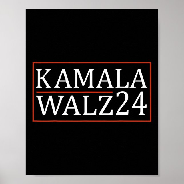 Waltz 2024 Harris 2024 Kamala Harris For President Poster (Front)