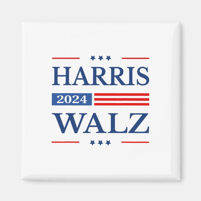 Waltz 2024 Kamala Harris 2024 Tim Waltz 2024 Usa F Magnet (Front)