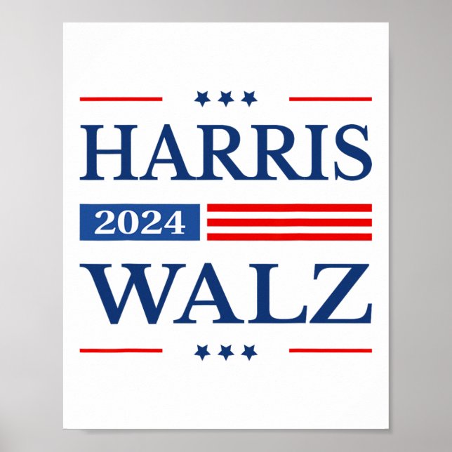 Waltz 2024 Kamala Harris 2024 Tim Waltz 2024 Usa F Poster (Front)