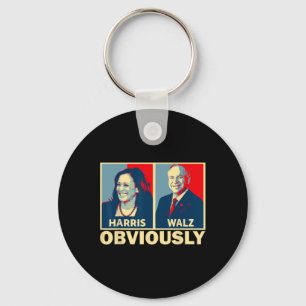 Waltz 2024 Obviously Tim Walz Kamala Harris 2024 Key Ring