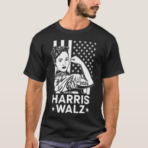 Waltz 2024 Usa Flag Kamala Harris Tim Walz Waltz 2 T-Shirt