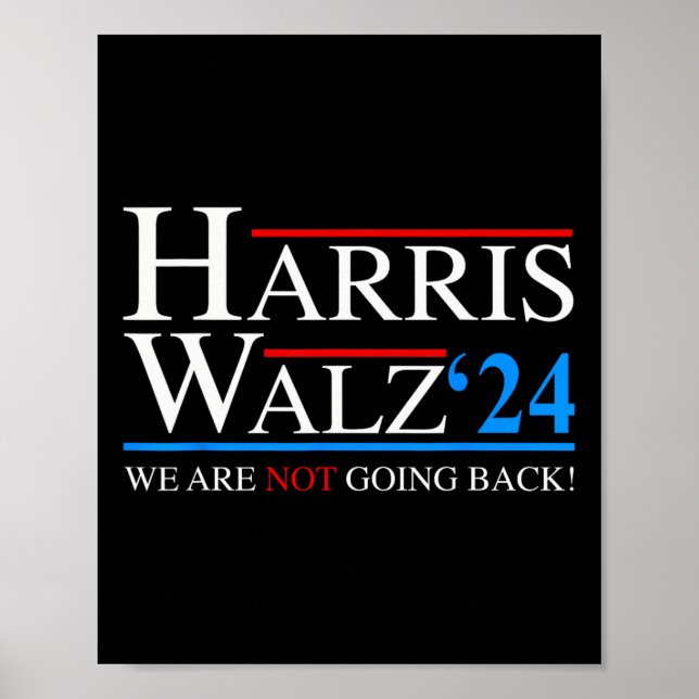 Waltz 2024 Vice President Kamala Harris Tim WAlzhe Poster (Front)
