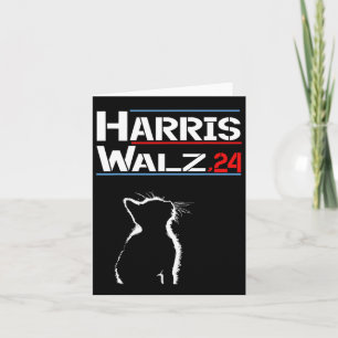 Waltz 2024 Walz President America Election Cat  Card