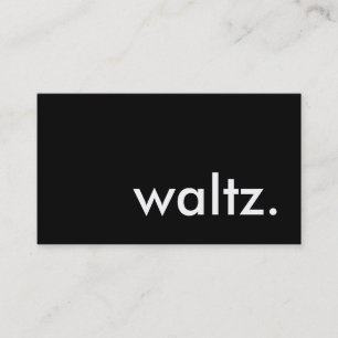 waltz. business card