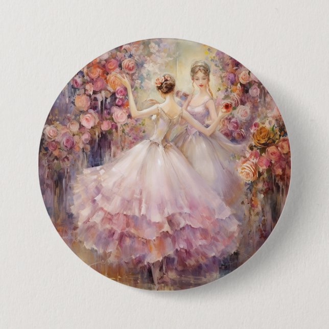 Waltz of the Flowers Nutcracker Ballet 7.5 Cm Round Badge (Front)