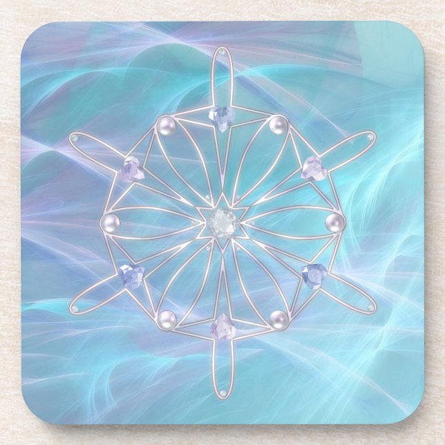 Waltz of the Snowflakes Cork Coaster (Front)