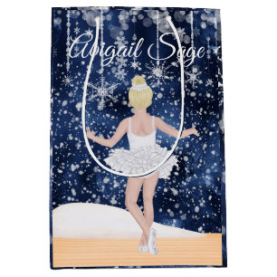 Waltz of the Snowflakes the Nutcracker Ballet Medium Gift Bag