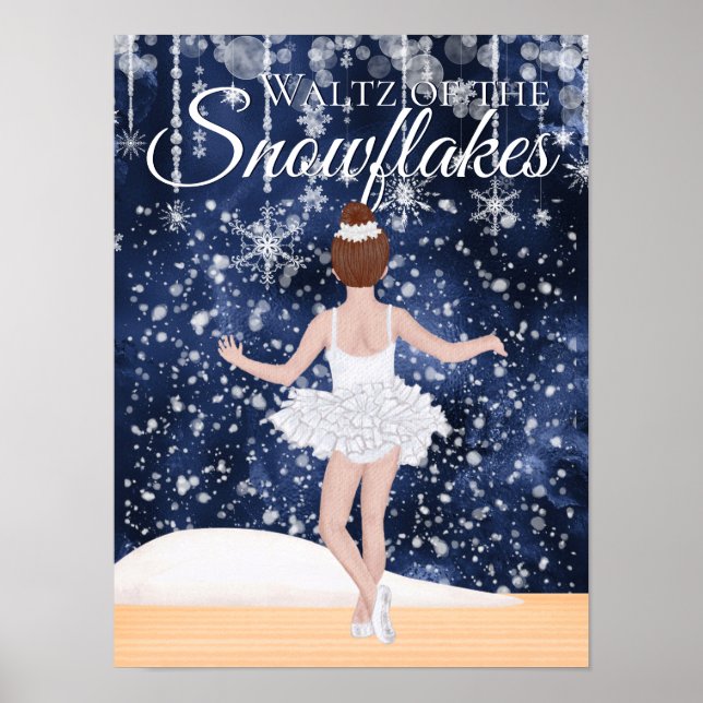 Waltz of the Snowflakes the Nutcracker Ballet Poster (Front)