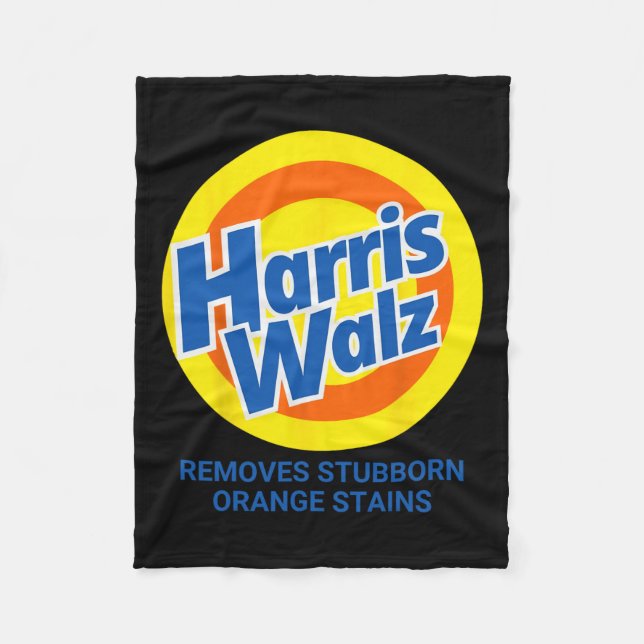Waltz Remove Stubborn Orange Stains 2024  Fleece Blanket (Front)