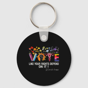 Waltz Vote Like Your Rights Depend On It Feminist Key Ring