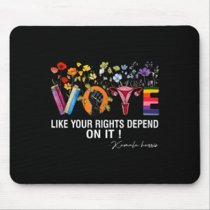 Waltz Vote Like Your Rights Depend On It Feminist Mouse Pad
