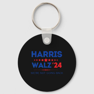 Waltz We Are Not Going Back Kamala Harris 2024 Key Ring