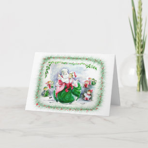 Waltzing Santa & Mrs. Claus Card