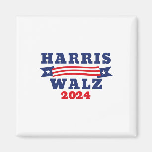 Walz 2024 American Flag Kamala Harris Tim Waltz 20 Magnet