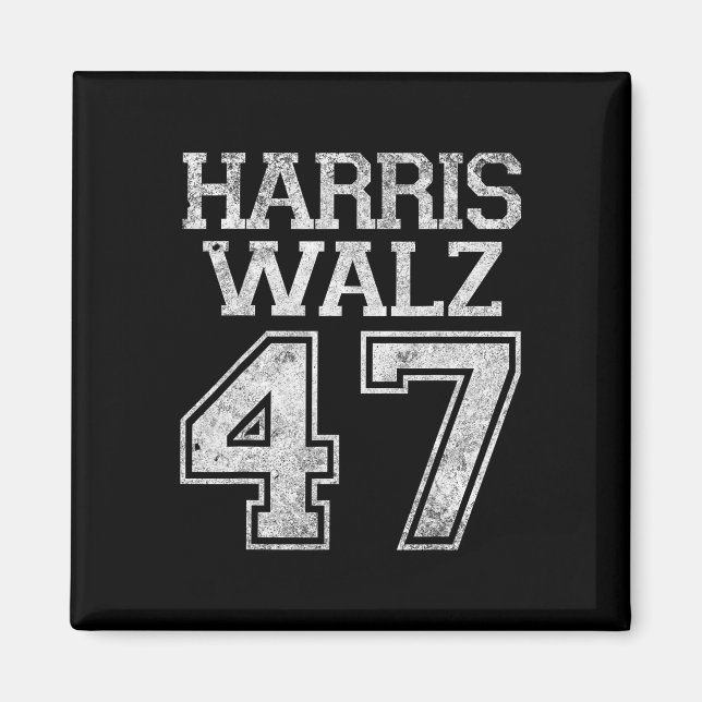 Walz 2024 Campaign For President Harris Waltz Vint Magnet (Front)