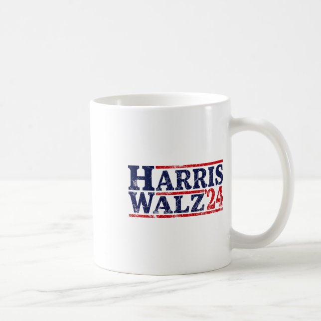 Walz 2024 Election Kamala Harris Tim Waltz 2024 16 Coffee Mug (Right)
