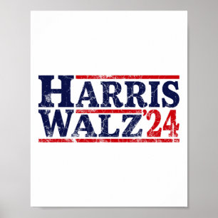 Walz 2024 Election Kamala Harris Tim Waltz 2024 16 Poster