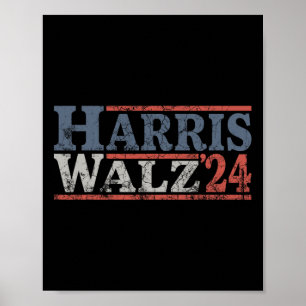 Walz 2024 Election Kamala Harris Tim Waltz 2024 25 Poster