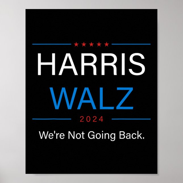 Walz 2024 Election Kamala Harris Tim Walz Waltz 2  Poster (Front)