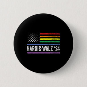 Walz 2024 Election Kamala Tim Waltz American Lgbt 6 Cm Round Badge