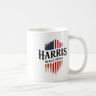 Walz 2024 Election Tim Walz Kamala Harris Vote Blu Coffee Mug