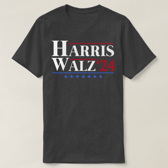 Walz 2024 for Patriotic T-Shirt (Design Front)