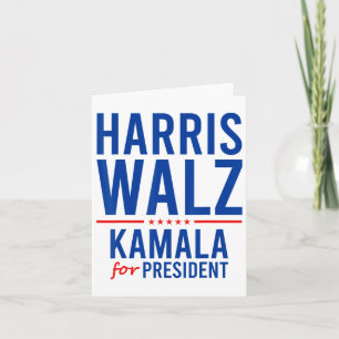 Walz 2024 Kamala Harris For President Tim Walz  Card