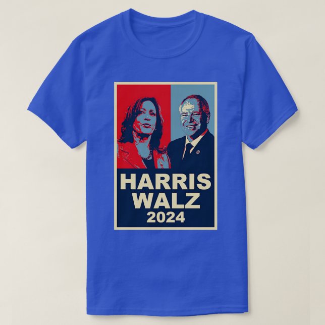 Walz 2024 Kamala  Tim Walz Democrat Long Sleeve TS T-Shirt (Design Front)