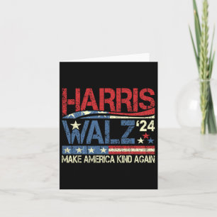 Walz 2024 Make America Kind Again Harris Waltz Quo Card