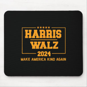 Walz 2024 Make America Kind Again Harris Waltz Quo Mouse Pad