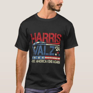 Walz 2024 Make America Kind Again Harris Waltz Quo T-Shirt