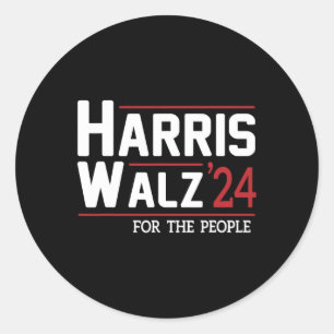 Walz 2024 President American Kamala Harris Waltz Classic Round Sticker