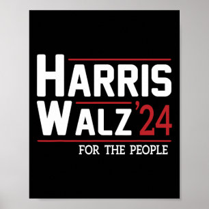 Walz 2024 President American Kamala Harris Waltz Poster
