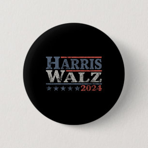 Walz 24 Election Kamala Harris Tim Waltz 24 3 6 Cm Round Badge