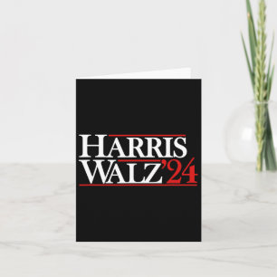 Walz 24 President Kamala 2024  Card