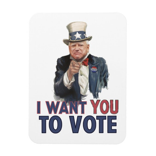 Walz - I want you to VOTE Magnet (Vertical)